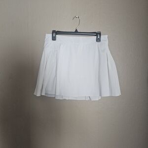 White Pleated Tennis Skirt